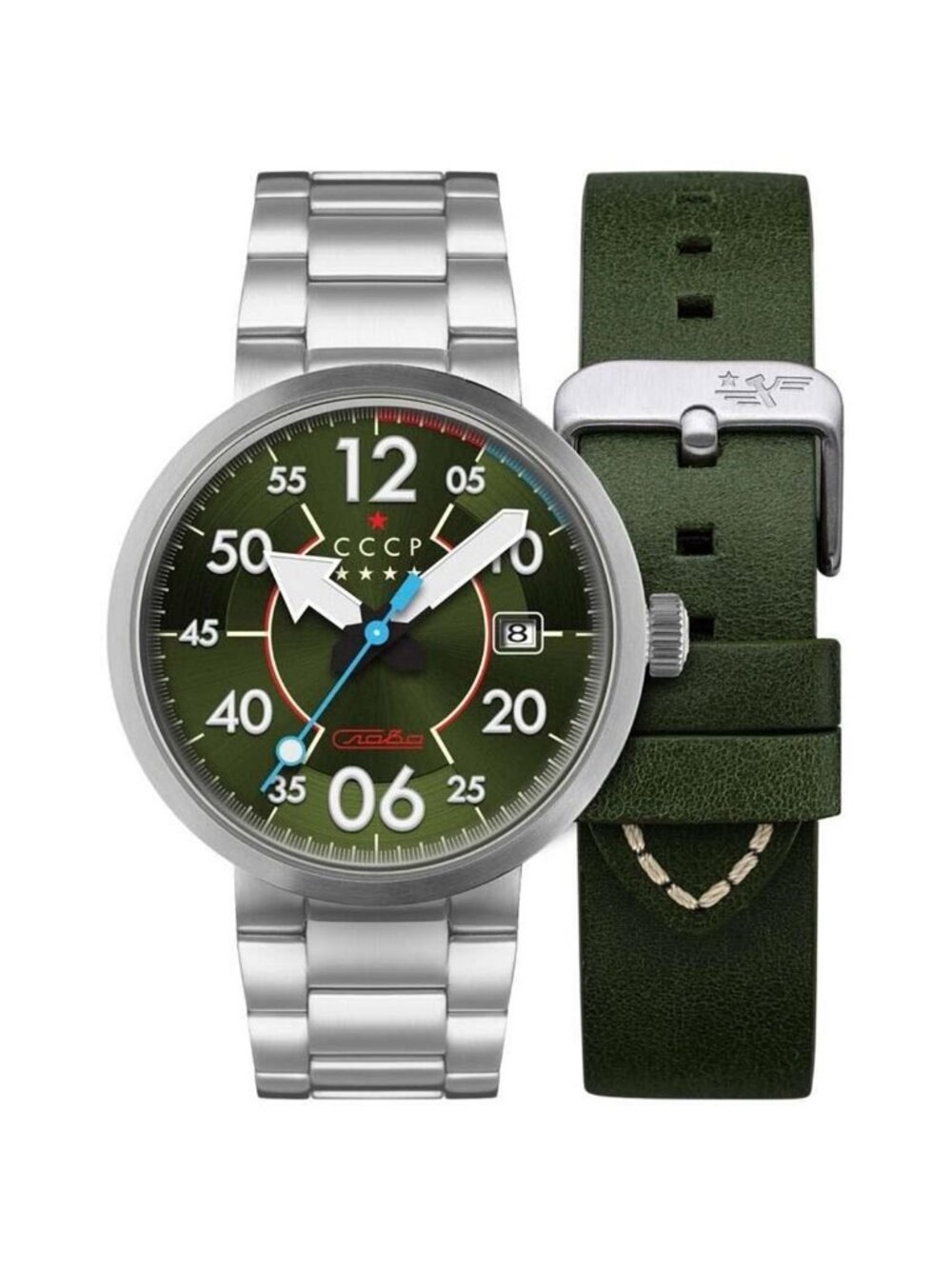 NWT Cccp Space Proton Green Dial Men's Watch
